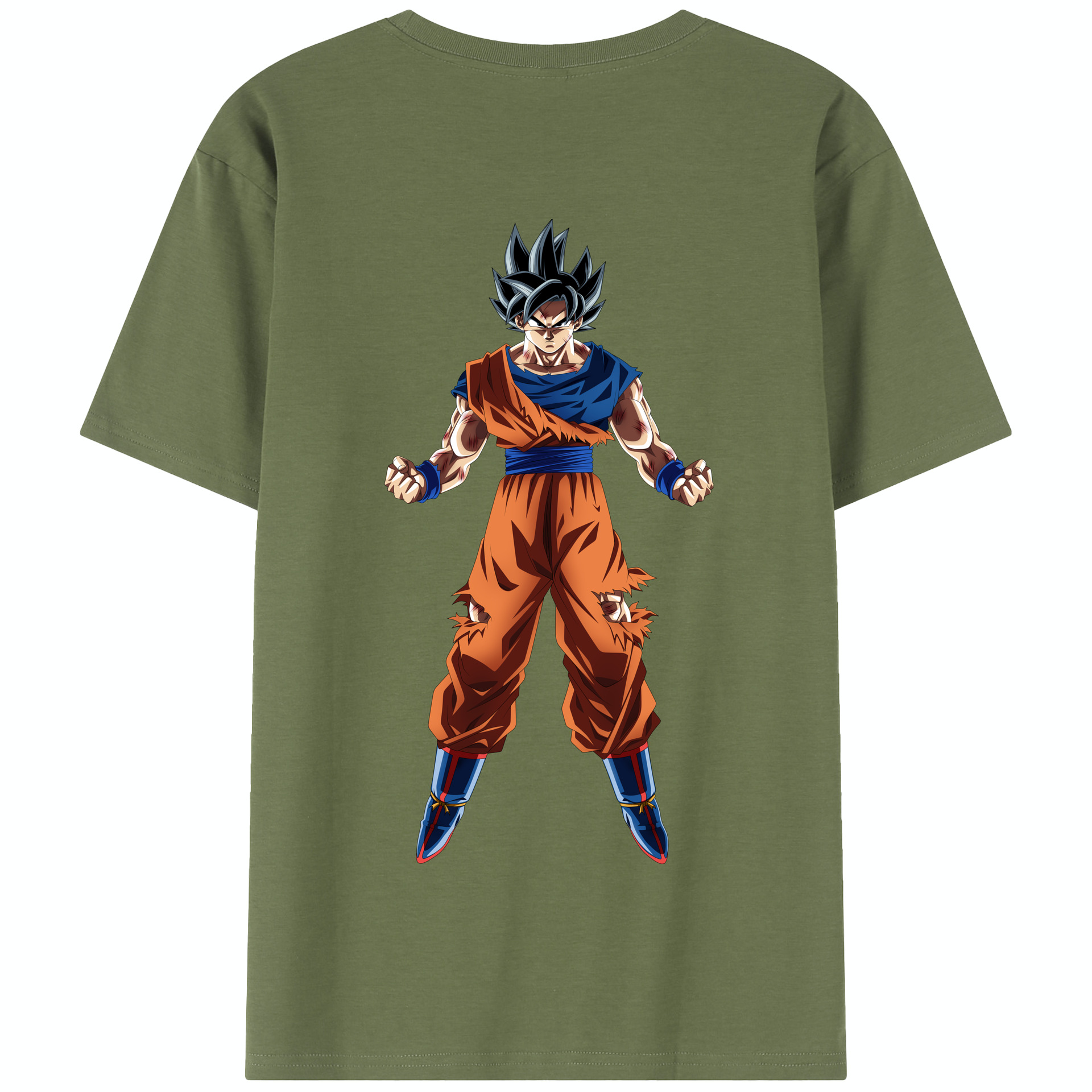 （画像用） ドラゴンボール 孫悟空（そん ごくう）Son Goku カカロット DRAGON BALL Kakarotto 綿100％半袖Tシャツ（背面プリント）